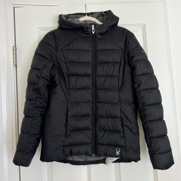 Spyder Women's Hooded Black Puffer Jacket Small Water Resistant
ThermaWeb Size S - Picture 2 of 4